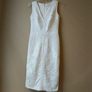 Calvin Klein White Sequin Dress